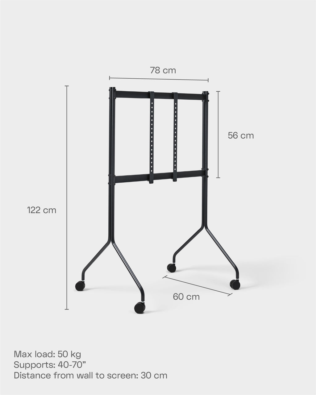Pedestal Moon Rollin' Tall Stands W/ Wheels 017 Apricot