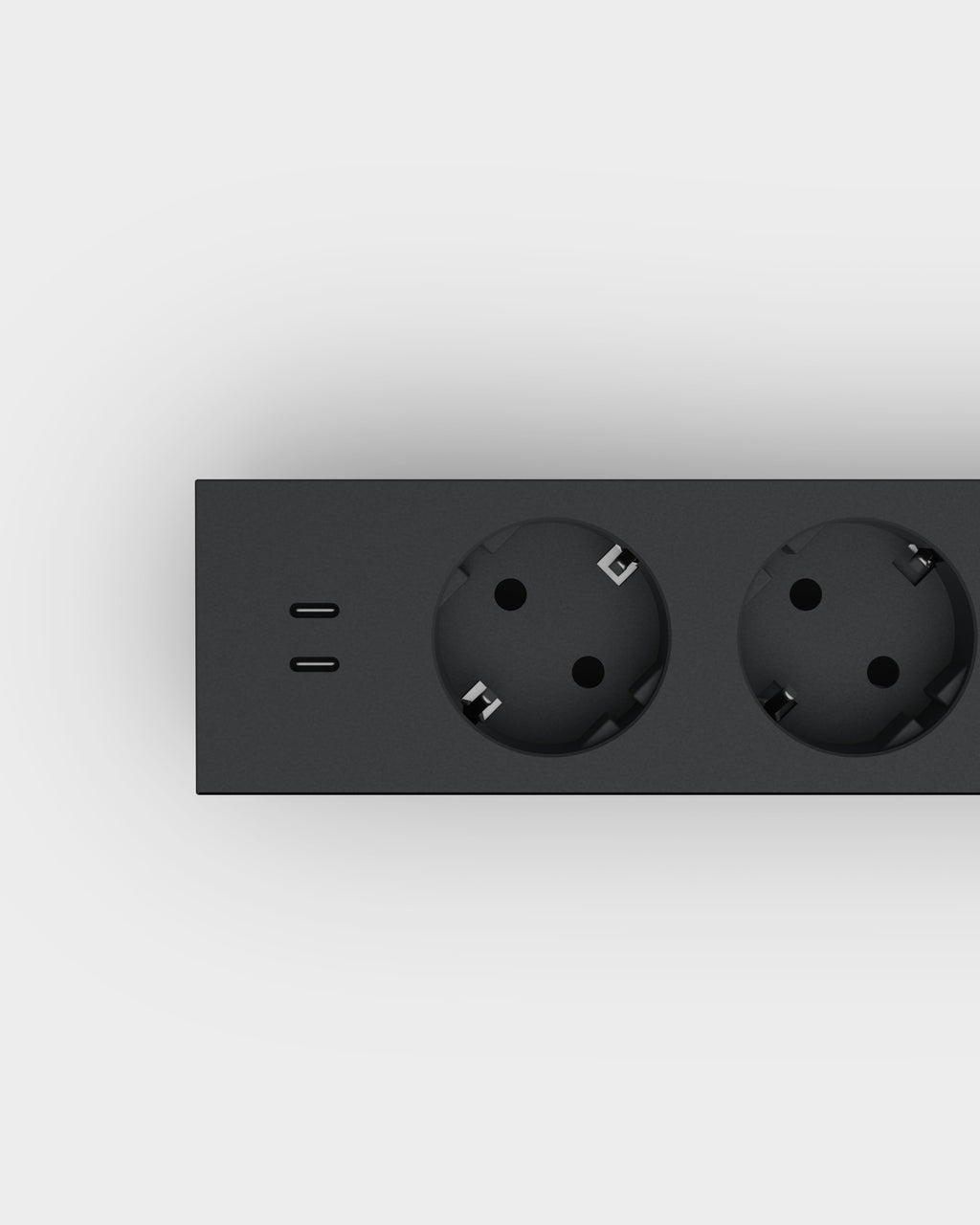Pedestal Power Bar - USB-C - 2-Meter Power Bar 001 Charcoal